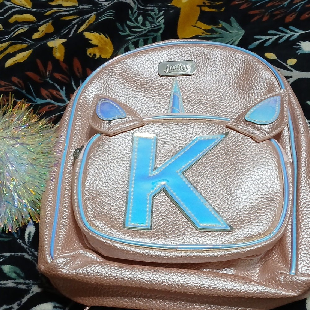 Justice Pink  Mini Backpack with Playful Design